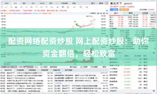 配资网络配资炒股 网上配资炒股:助你资金翻倍,轻松致富